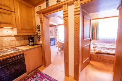 Küche/Küchenzeile in der Unterkunft Appartement Am Anger Top 46