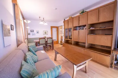 Ein Sitzbereich in der Unterkunft Appartement Am Anger Top 33