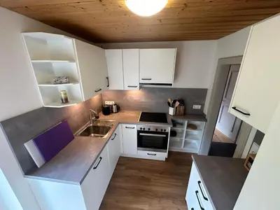 Küche/Küchenzeile in der Unterkunft Gartenwohnung Ritter