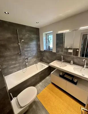Ein Badezimmer in der Unterkunft Gartenwohnung Ritter