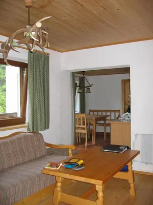 Ein Sitzbereich in der Unterkunft Ferienappartements Margreiter