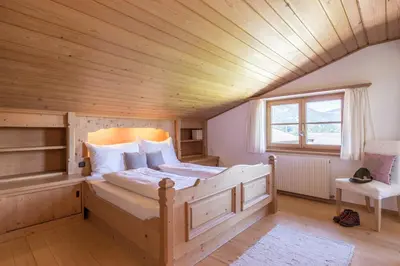 Ein Bett oder Betten in einem Zimmer der Unterkunft Ferienwohnung Neuhaus