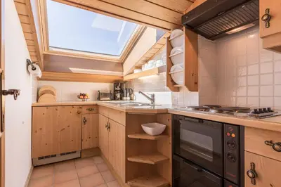 Küche/Küchenzeile in der Unterkunft Ferienwohnung Neuhaus
