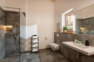 Ein Badezimmer in der Unterkunft Schwaigermühle Apartments