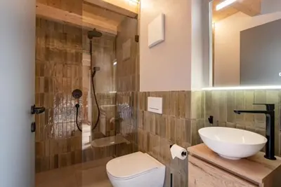 Ein Badezimmer in der Unterkunft Alpflair Urlaubsdomizil
