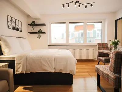 Ein Bett oder Betten in einem Zimmer der Unterkunft Prost