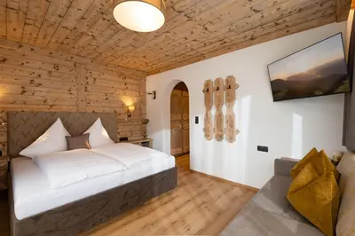 Ein Bett oder Betten in einem Zimmer der Unterkunft Apartment Katharina Schneeberger