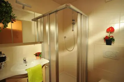 Ein Badezimmer in der Unterkunft Appartementhaus Glashütte