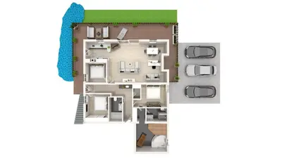 Grundriss der Unterkunft TraumChalet mit Sauna in Kirchberg im Skigebiet Kitzbühel