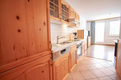 Küche/Küchenzeile in der Unterkunft Ferienwohnung Königsleiten 121b - Top 2