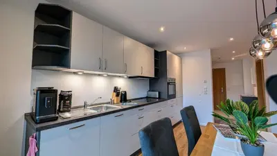 Küche/Küchenzeile in der Unterkunft Penzhaus - Premium Private Suites