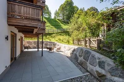 Grundriss der Unterkunft Appartement Sonnen-Chalet mit großzügiger Terrasse