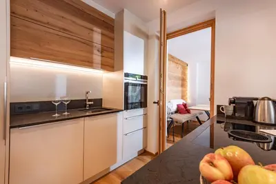 Grundriss der Unterkunft Appartement Sonnen-Chalet mit großzügiger Terrasse