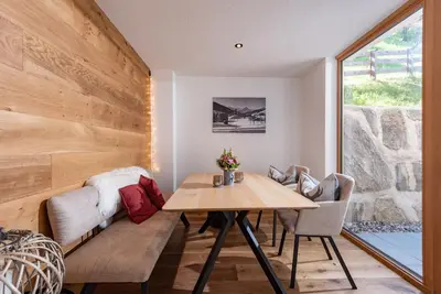 Grundriss der Unterkunft Appartement Sonnen-Chalet mit großzügiger Terrasse