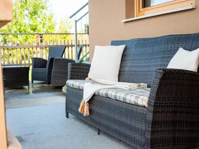 Ein Sitzbereich in der Unterkunft Apartment in Distelberg near Ski Slopes