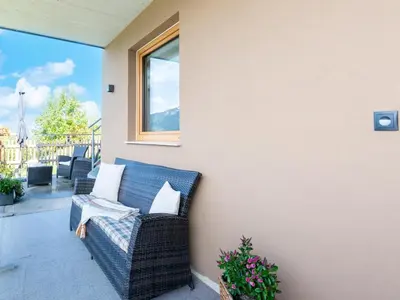 Ein Sitzbereich in der Unterkunft Apartment in Distelberg near Ski Slopes