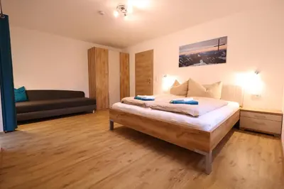 Ein Bett oder Betten in einem Zimmer der Unterkunft Apart Kreidl