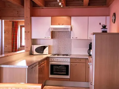 Küche/Küchenzeile in der Unterkunft Holiday Home Wiesenglück by Interhome