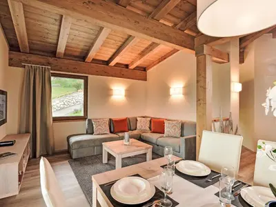 Ein Sitzbereich in der Unterkunft Apartment Resort Tirol Brixen 2 by Interhome