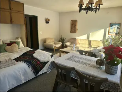 Ein Bett oder Betten in einem Zimmer der Unterkunft Apartment Bergblick 2
