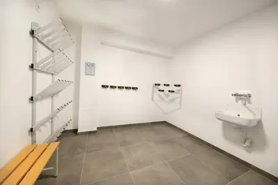 Ein Badezimmer in der Unterkunft Chalet Bergzeit
