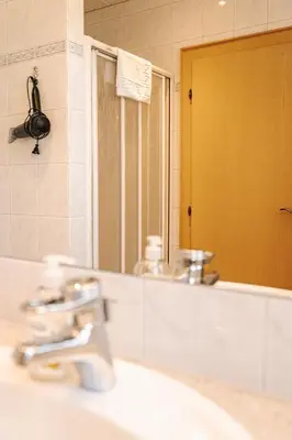 Ein Badezimmer in der Unterkunft Pension Schlossberg