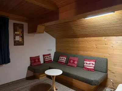 Ein Sitzbereich in der Unterkunft Haus Hans-Jörg