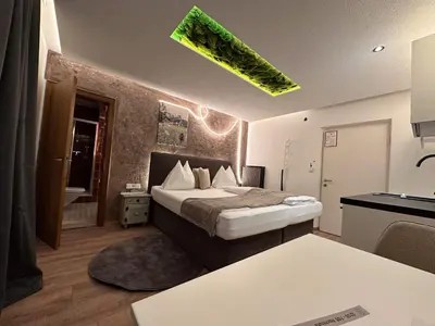 Ein Bett oder Betten in einem Zimmer der Unterkunft Luna Studios Zillertal