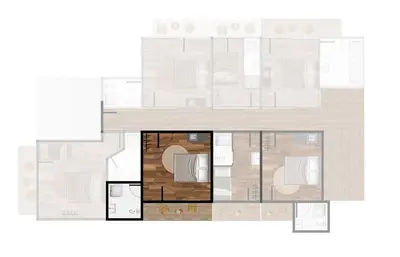 Grundriss der Unterkunft Luna Studios Zillertal