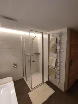 Ein Badezimmer in der Unterkunft Ferienhaus Strauss