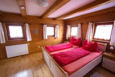 Ein Bett oder Betten in einem Zimmer der Unterkunft Reitstall Henntalhof
