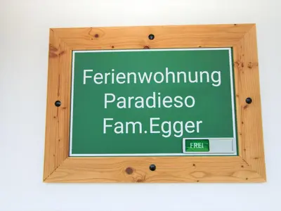 Ein Zertifikat, Auszeichnung, Logo oder anderes Dokument, das in der Unterkunft Apartment Paradiso by Interhome ausgestellt ist