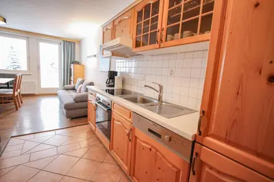 Küche/Küchenzeile in der Unterkunft Ferienwohnung Königsleiten 121b - Top 1