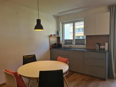 Küche/Küchenzeile in der Unterkunft Appartement Bergzauber