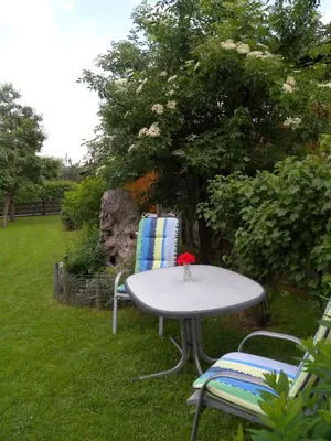 Ein Garten an der Unterkunft Apartment in St. Johann in Tirol 555