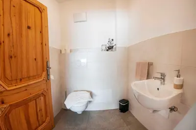 Ein Badezimmer in der Unterkunft Riedhof-Zuahaus