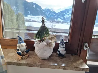 Ein allgemeiner Bergblick oder ein Berglick von der Ferienwohnung aus