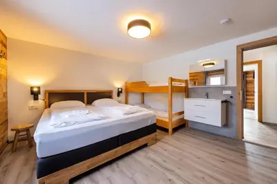 Ein Bett oder Betten in einem Zimmer der Unterkunft Haus Eckhausl Big Family