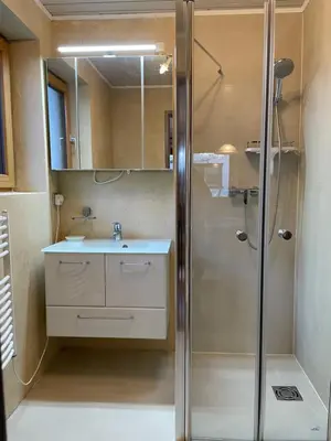 Ein Badezimmer in der Unterkunft Haus Wittig
