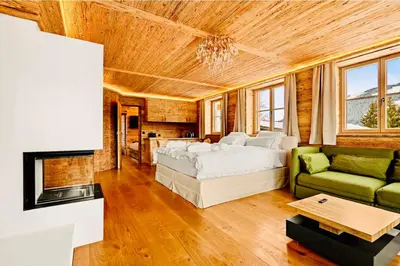 Ein Bett oder Betten in einem Zimmer der Unterkunft Das Kitz - Chalet Steuerberg Kitzbühel