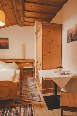 Ein Bett oder Betten in einem Zimmer der Unterkunft Demeterhof Knolln