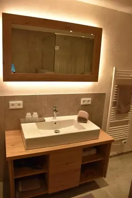 Ein Badezimmer in der Unterkunft Landhaus Anneliese