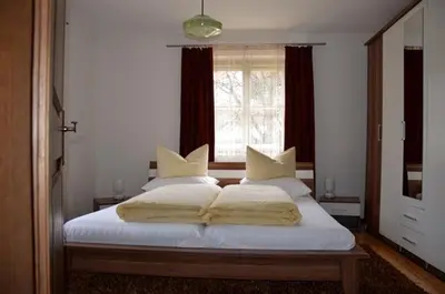Ein Bett oder Betten in einem Zimmer der Unterkunft Haus Madlen