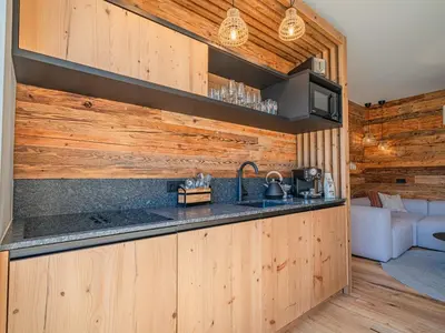 Küche/Küchenzeile in der Unterkunft Premium Apartment Edelweiß