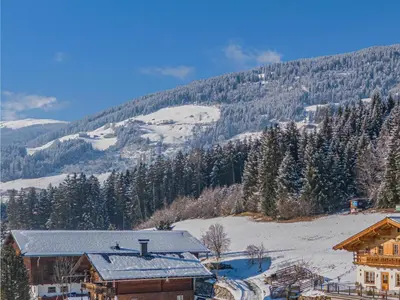 Ein allgemeiner Bergblick oder ein Berglick von der Ferienwohnung aus