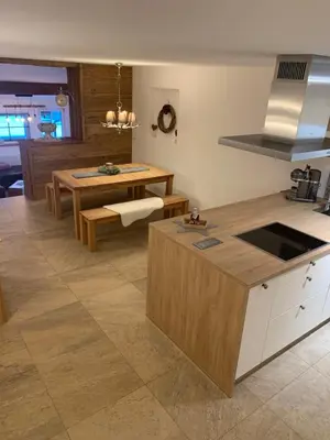 Küche/Küchenzeile in der Unterkunft Altenhauser Hof