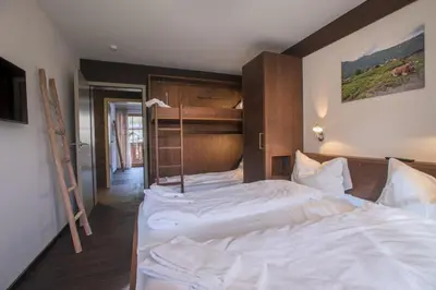 Ein Bett oder Betten in einem Zimmer der Unterkunft Wiesenhaus Top 1