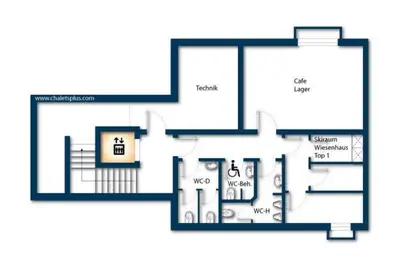 Grundriss der Unterkunft Wiesenhaus Top 1