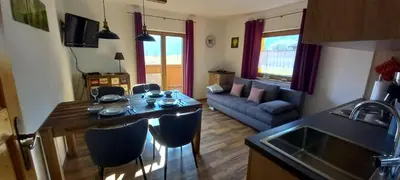 Küche/Küchenzeile in der Unterkunft Apartments Birgit und Bernd