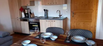 Küche/Küchenzeile in der Unterkunft Apartments Birgit und Bernd